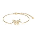 thumbnail image 1 of 14k Yellow Gold Filigree Butterfly Jewelry for Women, Fine Celtic Knot Gifts for Her (Butterfly Bracelet), 1 of 6