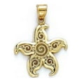 thumbnail image 1 of 14k Yellow Gold Filigree StarFish Pendant - 2.2 Grams, 1 of 2