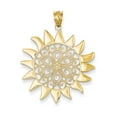 thumbnail image 1 of 14k Yellow Gold Filigree Sun Pendant, 1 of 4