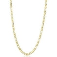 thumbnail image 1 of KoolJewelry 14k Yellow Gold Filled Solid Figaro Link Chain Necklace (3.3 mm, 20 inch), 1 of 8