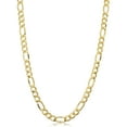 thumbnail image 1 of KoolJewelry 14k Yellow Gold Filled Solid Figaro Link Chain Necklace (5.2 mm, 30 inch), 1 of 8