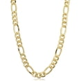 thumbnail image 1 of KoolJewelry 14k Yellow Gold Filled Solid Figaro Link Chain Necklace (7.8 mm, 20 inch), 1 of 8