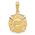 thumbnail image 1 of 14k Yellow Gold Fire Dept Shield Pendant, 1 of 4