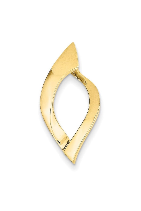 14k Yellow Gold Fits up to 8mm Regular, 10mm Fancy Reversible Omega Slide