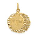 thumbnail image 1 of 14k Yellow Gold Flaming Sun Charm, 1 of 4