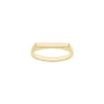 thumbnail image 1 of 14k Yellow Gold Flat Top Engravable Ring Size 7 Ring for Women, 1 of 2