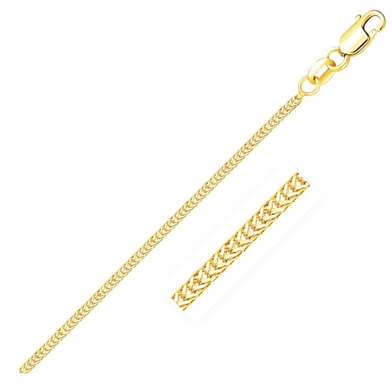 14k Yellow Gold Foxtail 1.0mm Chain 18 in