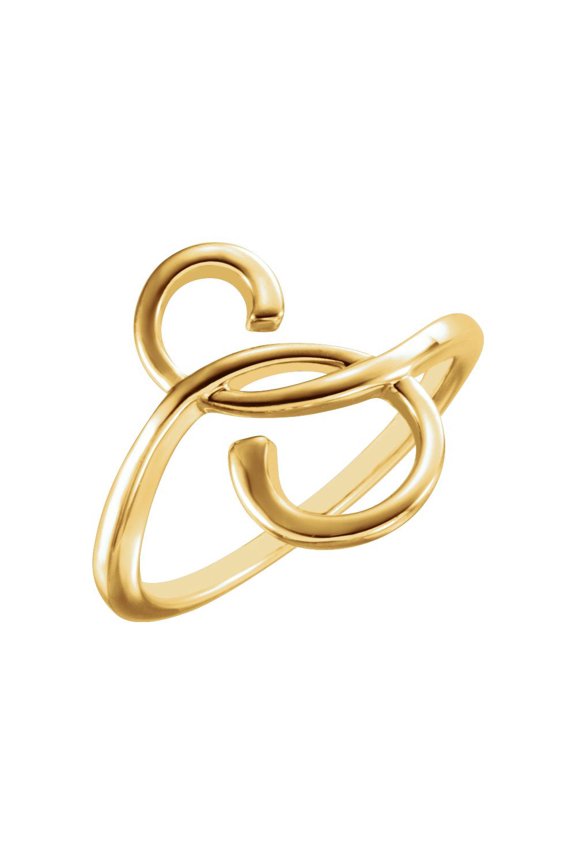 14k Yellow Gold Freeform Ring -- Size 6.5 - 3.2 Grams