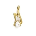 thumbnail image 1 of 14k Yellow Gold Freeform Trillion Cubic Zirconia Slide, 1 of 2