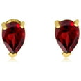 thumbnail image 1 of 14k Yellow Gold Garnet Pear-Shaped Earring, 1 of 1