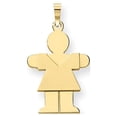 thumbnail image 1 of 14k Yellow Gold Girl Charm, 1 of 3