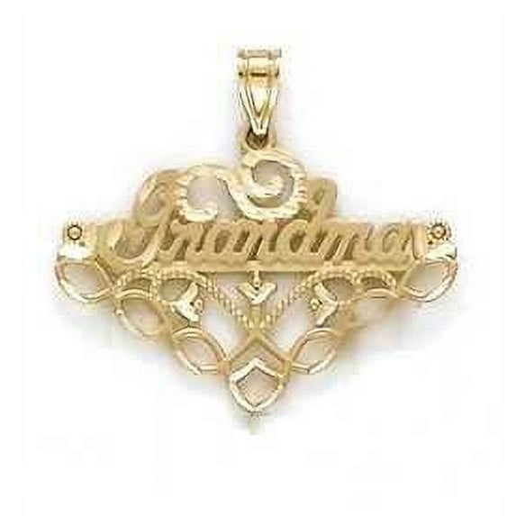 14k Yellow Gold Grandma Pendant - 2.1 Grams