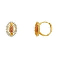 thumbnail image 1 of 14k Yellow Gold Guadalupe Hugging Earrings 12x12mm Stud Earring for Women - 2.0 Grams, 1 of 2