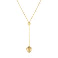 thumbnail image 1 of 14k Yellow Gold Hanging Heart Necklace, 18", 1 of 3