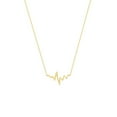thumbnail image 1 of 14k Yellow Gold Heartbeat Adjustable Necklace Sparkle-Cut Cable Chain - 2.0 Grams - 18 Inch, 1 of 3