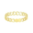 thumbnail image 1 of 14k Yellow Gold Hearts Womens Band Ring, Size 7, 1 of 3