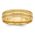 thumbnail image 1 of 14k Yellow Gold Heavy Comfort Fit Fancy Band, 1 of 3