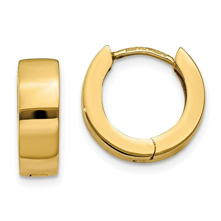 9ct gold shop hinged hoop earrings