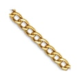thumbnail image 1 of 14k Yellow Gold Hollow Polished Lightweight Lobster Claw Closure Curb Chain Necklace 24 Inch 2.5mm Wide Chain Necklace f, 1 of 2