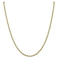 thumbnail image 1 of 14k Yellow Gold Hollow Rope Chain Necklace - 3.0 Grams - 20 Inch - Measures 2.8mm Wide, 1 of 2