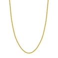 thumbnail image 1 of 14k Yellow Gold Hollow Rope Chain Necklace 4mm Lobster Claw Closure 22 Inch Chain Necklace for Women and Men, 1 of 2