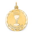 thumbnail image 1 of 14k Yellow Gold Holy Communion Disc Pendant, 1 of 3