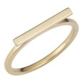 thumbnail image 1 of KoolJewelry 14k Yellow Gold Horizontal Bar Ring (size 9), 1 of 4