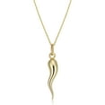 thumbnail image 1 of KoolJewelry 14k Yellow Gold Horn Necklace (18 Inch), 1 of 4