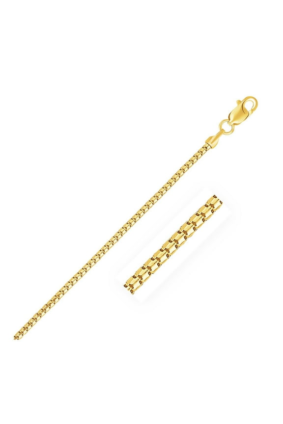 14k Yellow Gold Ice Chain 1.3mm 16 in
