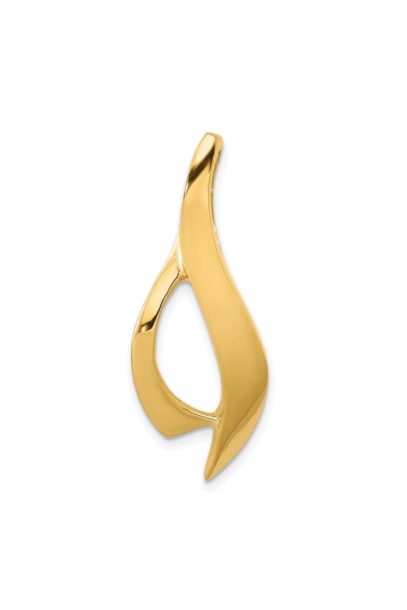 14k Yellow Gold Ichthys Pendant for Women, Modern Christian Fish Necklace with Abstract Design, Elegant Religious Jewelry Symbol of Faith, Minimalist Spiritual Style