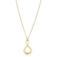 thumbnail image 1 of KoolJewelry 14k Yellow Gold Infinity Pendant Necklace (18 inch), 1 of 4