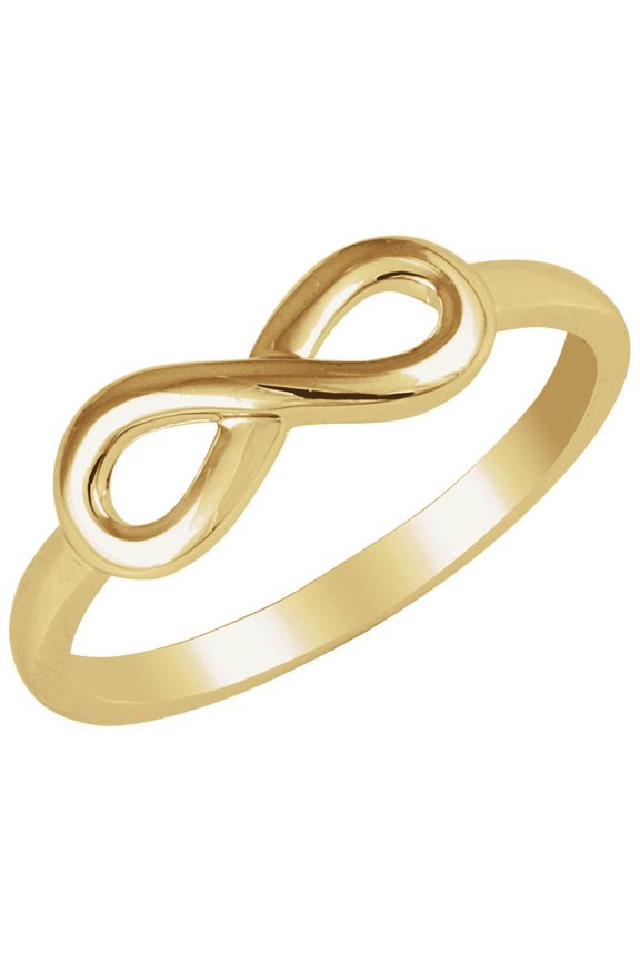 14k Yellow Gold Infinity Ring -- Size 6.5 - 2.2 Grams