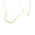 thumbnail image 1 of 14k Yellow Gold Initial Letter J Pendant Necklace, 18", 1 of 2