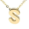 thumbnail image 1 of 14k Yellow Gold Initial S Pendant With Chain, 1 of 1