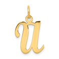 thumbnail image 1 of 14k Yellow Gold Initial U Charm, 1 of 4