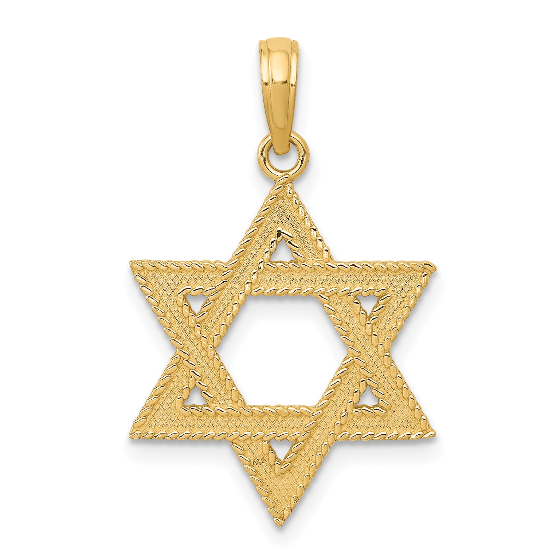 14k Solid Gold Jewish Pendant Religious Pendant popular Chai Necklace Charm