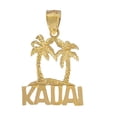 thumbnail image 1 of 14k Yellow Gold Kauai Island Palm Tree Pendant, 1 of 1