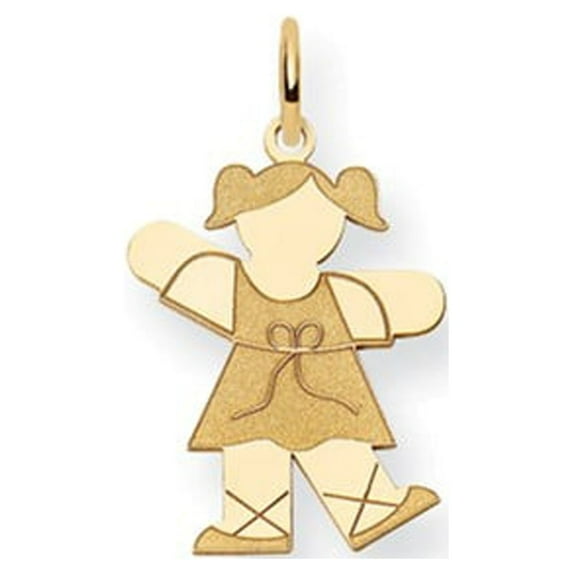 14k Yellow Gold Kid Charm