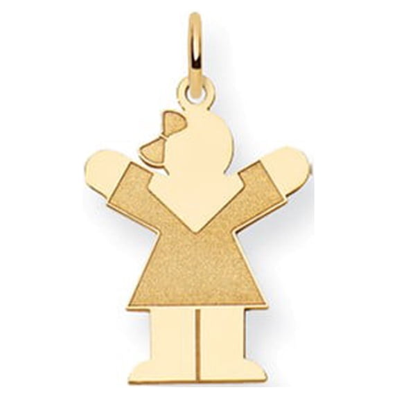 14k Yellow Gold Kid Charm
