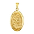 thumbnail image 1 of 14k Yellow Gold Large Oval St Joseph Medal Pendant Necklace Pendant for Women - 3.3 Grams, 1 of 2