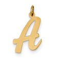 thumbnail image 1 of 14k Yellow Gold Large Script Initial A Charm, 1 of 4
