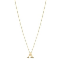 Au Naturale 14k Yellow Gold Letter A Necklace