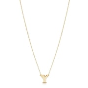 Au Naturale 14k Yellow Gold Letter Y Necklace