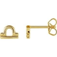 thumbnail image 1 of 14k Yellow Gold Libra Polished Zodiac Stud Earrings Stud Earring for Women - 1.0 Grams, 1 of 2