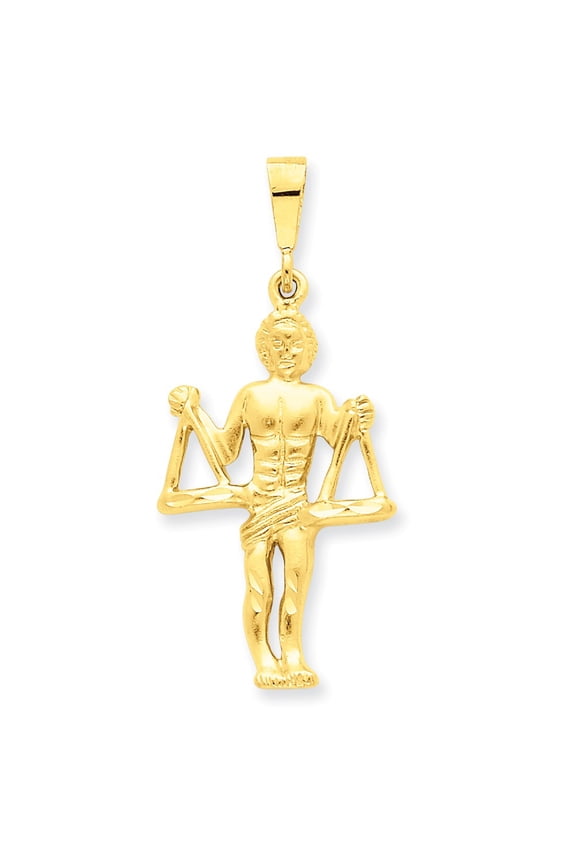 14k Yellow Gold Libra Zodiac Charm