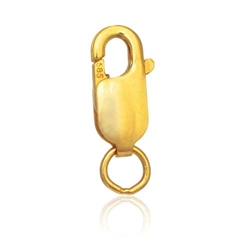 Heart Lobster Clasps for Jewelry Making 14K Gold Plated Heart Lobster Clasp  for Necklace Bracelet Connectors（10 PCS）