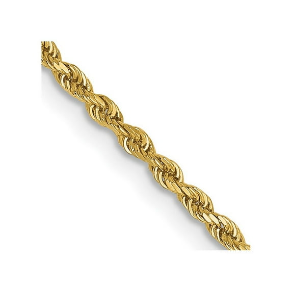 14k Yellow Gold Lobster Claw Closure Valu plus 1.5mm Sparkle Cut Chain Ankle Bracelet 10 Inch - Anklet for Women and Men