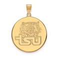 thumbnail image 1 of 14k Yellow Gold LogoArt Official Licensed Collegiate Tennessee State University (TSU) XL Disc Pendant, 1 of 3