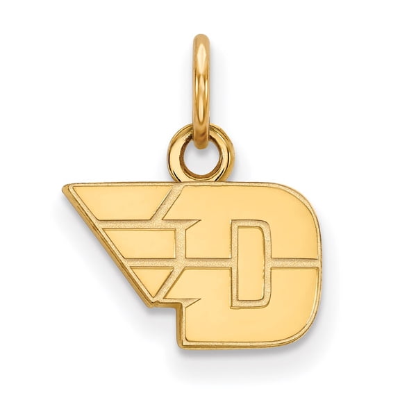 14k Yellow Gold LogoArt University of Dayton Extra Small Pendant Charm