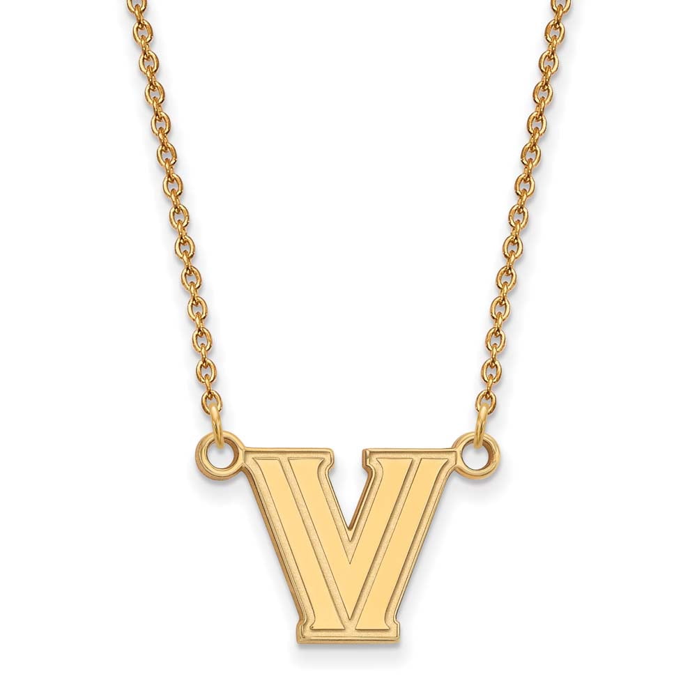 14k Yellow Gold Logoart Villanova University Small Pendant Necklace